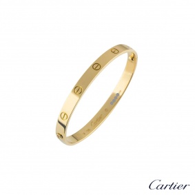 Cartier 18k Yellow Gold Love Bracelet Size 19 B6035519